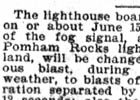 Pomham Rocks Lighthouse Newspaper Articles